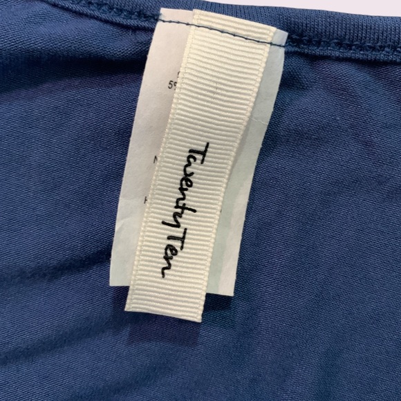 Blue rayon jumpsuit with pockets - Picture 4 of 4